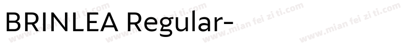BRINLEA Regular字体转换